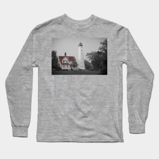 North Point Lighthouse Selective Color Long Sleeve T-Shirt